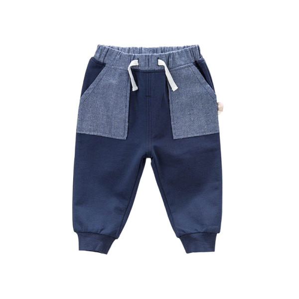 Stoffhose Blau mit elastischem Bund