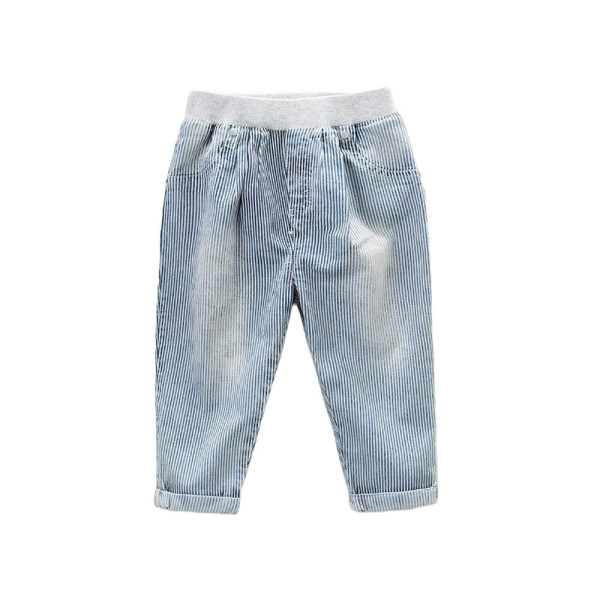 Stoffhose Jeansoptik gestreift