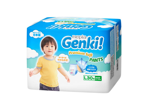 Windeln Genki Premium Soft L30 9-14kg