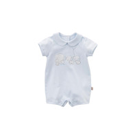 Strampler mit Bubikragen Blau Elephant Strampler mit Bubikragen Blau Elephant