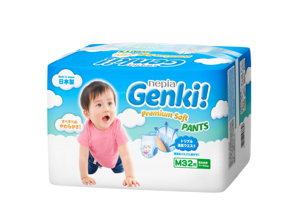 Windeln Genki Premium Soft M32 7-10kg