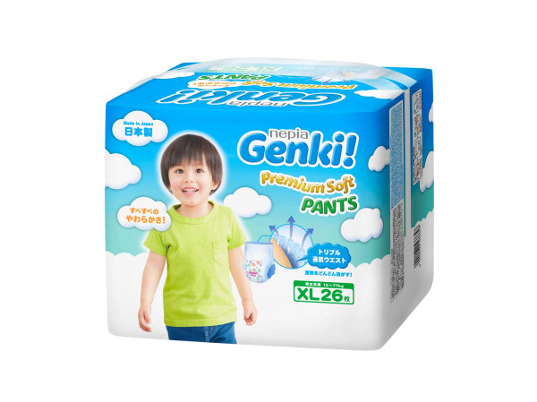 Windeln Genki Premium Soft XL26 12-17kg