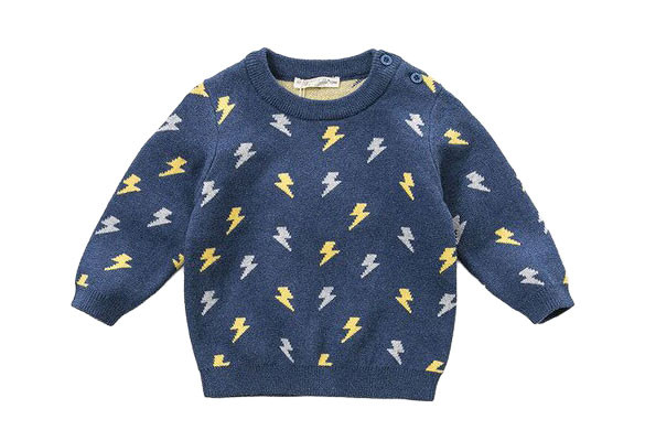 Strickpullover mit Blitzmuster