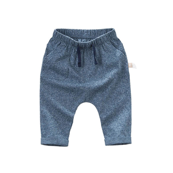 Stoffhose in blau meliert