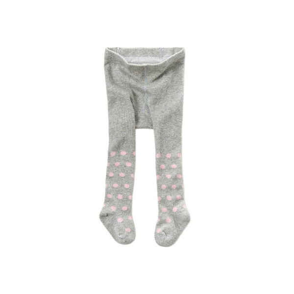 Strumpfhose Grau mit Punkten