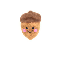 Rassel Eichel / gehäkelt Rassel Eichel / gehäkelt