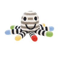Rassel Oktopus SW / gehäkelt Rassel Oktopus SW / gehäkelt